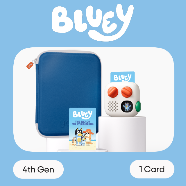 Yoto Mini 4th Gen + Bluey Card Case Bundle