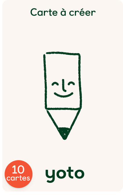 Cartes à créer et autocollants (pack de 10)