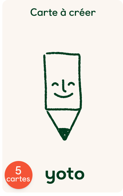 Cartes à créer (pack de 5)